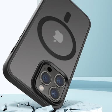 iPhone 14 PRO Deksel kompatibel MagSafe (Svart)