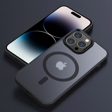 iPhone 14 PRO Deksel kompatibel MagSafe (Svart)