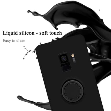 Deksel Samsung Galaxy S9 Ring Case (svart)
