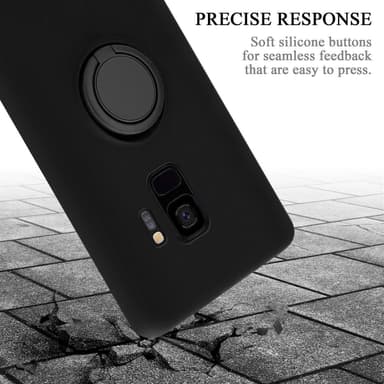 Deksel Samsung Galaxy S9 Ring Case (svart)