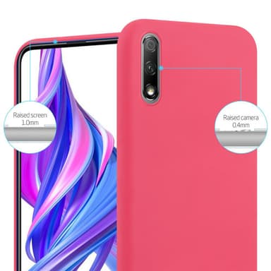 Deksel Honor 9X Silikon cover (rød)