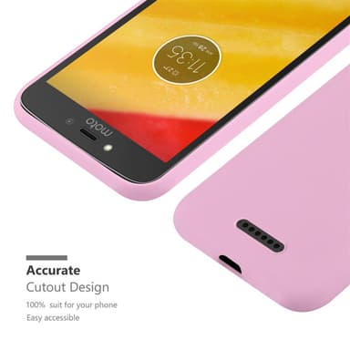 Deksel Motorola MOTO C PLUS Silikon cover (rosa)