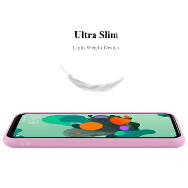 Deksel Huawei MATE 30 LITE Silikon cover (rosa)