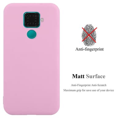 Deksel Huawei MATE 30 LITE Silikon cover (rosa)