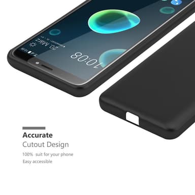 Deksel HTC Desire 12 PLUS Case Cover (svart)