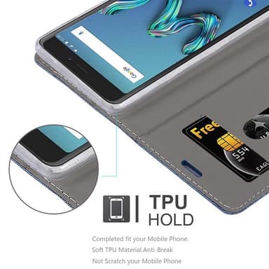 WIKO TOMMY 3 lommebokdeksel etui (blå)
