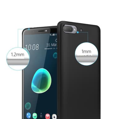 Deksel HTC Desire 12 PLUS Case Cover (svart)