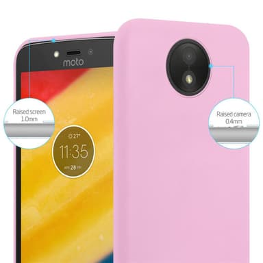 Deksel Motorola MOTO C PLUS Silikon cover (rosa)