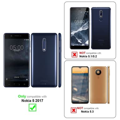 Deksel Nokia 5 2017 Silikon cover (rød)