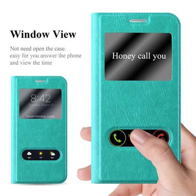 Samsung Galaxy NOTE 5 lommebokdeksel cover (turkis)