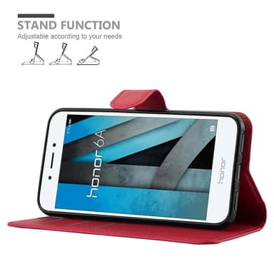 Honor 6A Deksel Etui Case (rød)