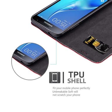 Samsung Galaxy J3 2016 Deksel Case Cover (rød)