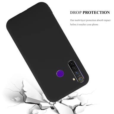 Deksel Realme 5 / 5i / 6i / C3 Silikon cover (svart)