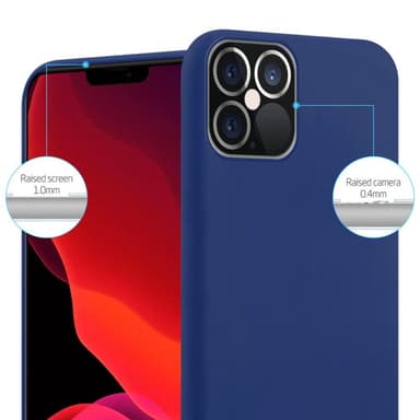 Deksel iPhone 12 PRO MAX Silikon cover (blå)