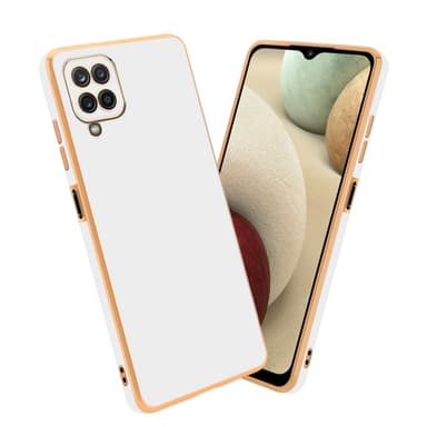 Samsung Galaxy A12 / M12 silikondeksel case (hvit)