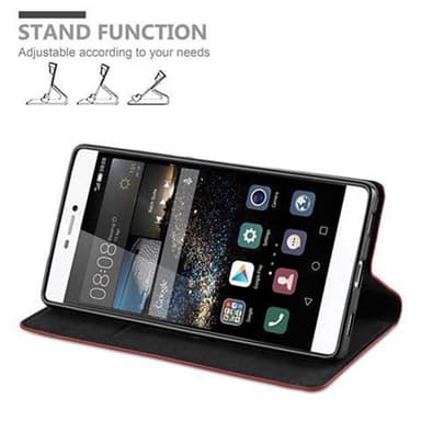 Huawei P8 lommebokdeksel case (rød)
