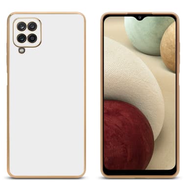 Samsung Galaxy A12 / M12 silikondeksel case (hvit)