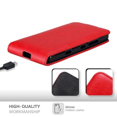 Nokia Lumia 929 / 930 deksel flip cover (rød)