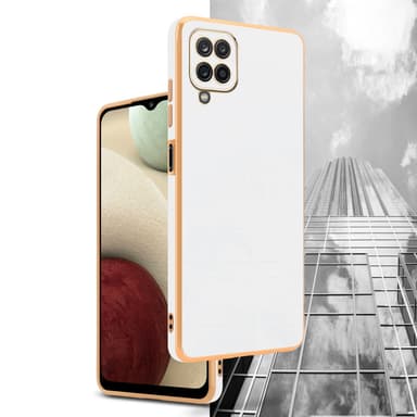 Samsung Galaxy A12 / M12 silikondeksel case (hvit)