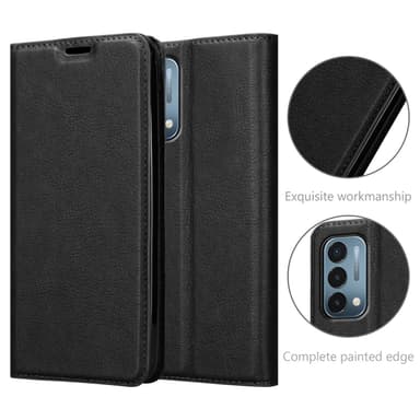 OnePlus Nord N200 5G lommebokdeksel case (svart)