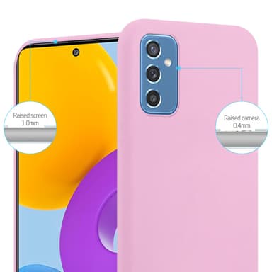 Deksel Samsung Galaxy M52 5G Silikon cover (rosa)