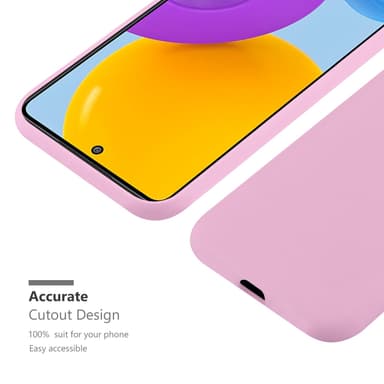 Deksel Samsung Galaxy M52 5G Silikon cover (rosa)