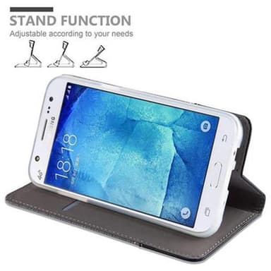 Samsung Galaxy J5 2015 lommebokdeksel etui (grå)