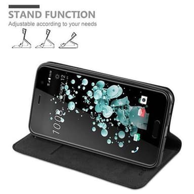 HTC U PLAY lommebokdeksel case (svart)