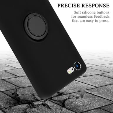 Deksel iPhone 7 / 7S / 8 / SE 2020 Ring Case (svart)