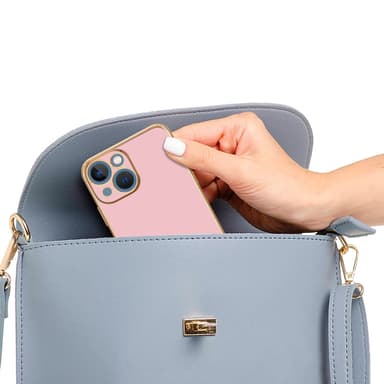 iPhone 13 silikondeksel case (rosa)