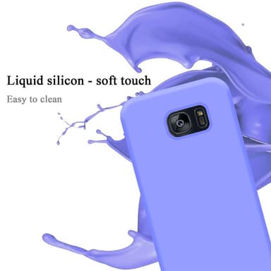 Samsung Galaxy S7 EDGE silikondeksel case (lilla)