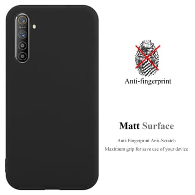 Deksel Realme X2 / XT / Oppo K5 Silikon cover (svart)