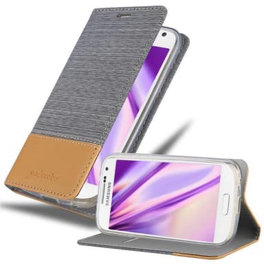 Samsung Galaxy S4 MINI lommebokdeksel etui (grå)