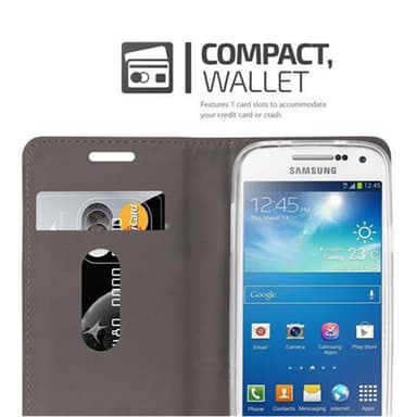 Samsung Galaxy S4 MINI lommebokdeksel etui (grå)
