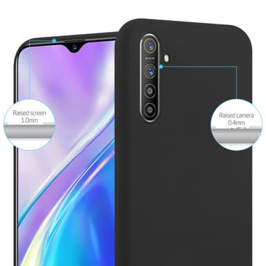 Deksel Realme X2 / XT / Oppo K5 Silikon cover (svart)