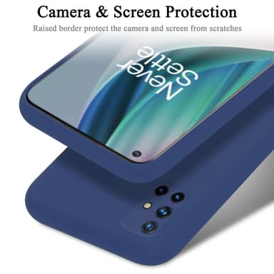 OnePlus Nord N10 5G silikondeksel case (Blå)