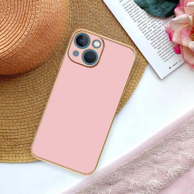 iPhone 13 silikondeksel case (rosa)