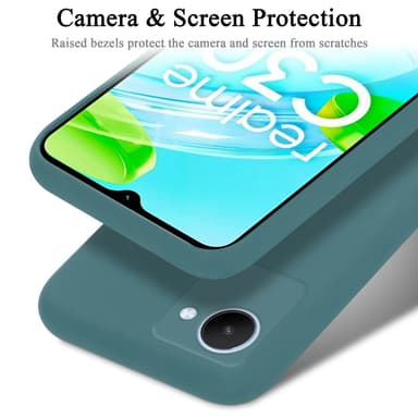 Realme C30 / Narzo 50i PRIME silikondeksel case (grønn)
