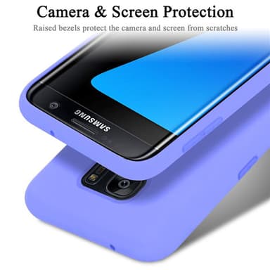 Samsung Galaxy S7 EDGE silikondeksel case (lilla)