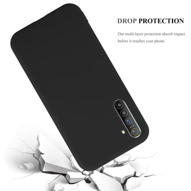 Deksel Realme X2 / XT / Oppo K5 Silikon cover (svart)