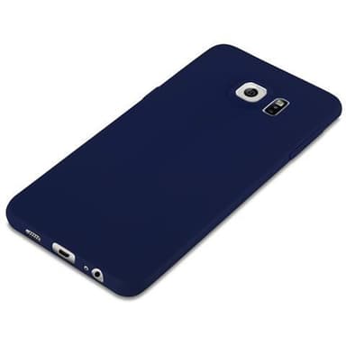 Deksel Samsung Galaxy S6 EDGE Silikon cover (blå)