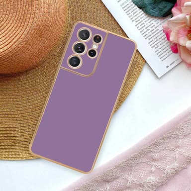 Samsung Galaxy S21 ULTRA silikondeksel case (lilla)