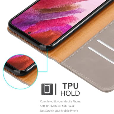 Samsung Galaxy S22 PLUS lommebokdeksel etui (brun)