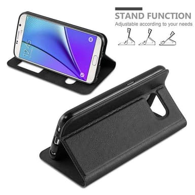 Samsung Galaxy NOTE 5 lommebokdeksel cover (svart)