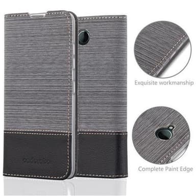 Nokia Lumia 650 lommebokdeksel etui (grå)