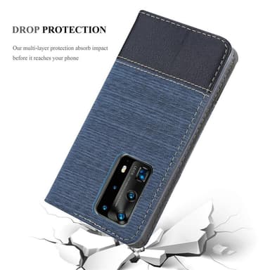 Huawei P40 PRO / P40 PRO+ lommebokdeksel etui (blå)