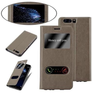 Huawei P10 lommebokdeksel cover (brun)
