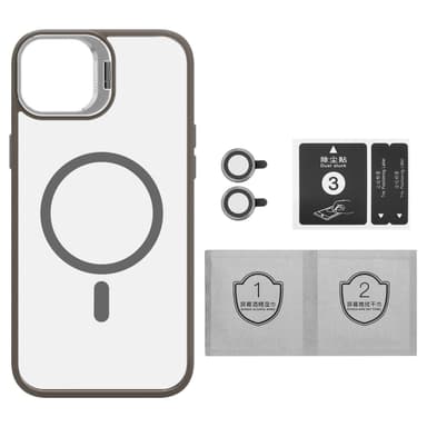 iPhone 15 deksel kompatibel MagSafe (Grå)
