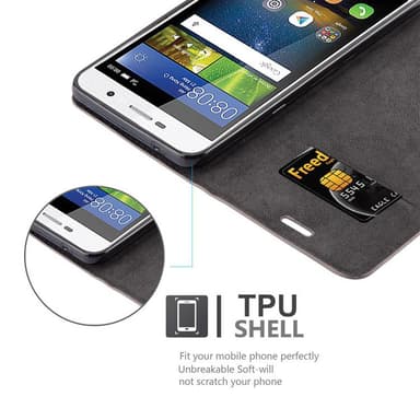 Huawei Y5 2017 / Y6 2017 lommebokdeksel case (brun)