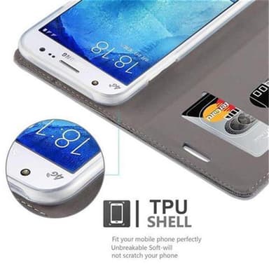 Samsung Galaxy J5 2015 lommebokdeksel etui (grå)
